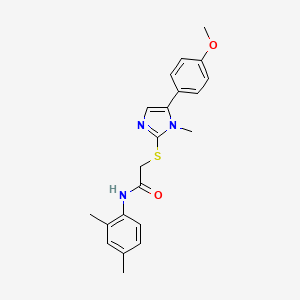 N-(2,4-dimethylphenyl)-2-((5-(4-methoxyphenyl)-1-methyl-1H-imidazol-2-yl)thio)acetamide