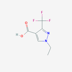 B2634524 1-Ethyl-3-(trifluoromethyl)-1h-pyrazole-4-carboxylic acid CAS No. 155377-11-0