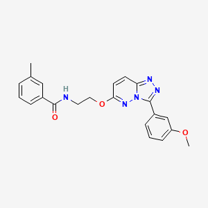 N-(2-((3-(3-methoxyphenyl)-[1,2,4]triazolo[4,3-b]pyridazin-6-yl)oxy)ethyl)-3-methylbenzamide