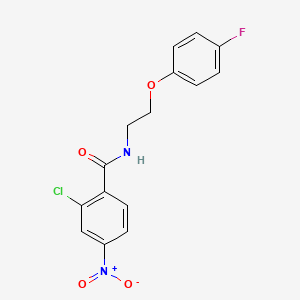 2-chloro-N-[2-(4-fluorophenoxy)ethyl]-4-nitrobenzamide