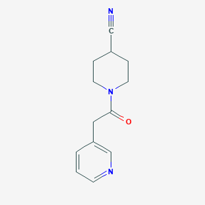 1-[2-(Pyridin-3-yl)acetyl]piperidine-4-carbonitrile