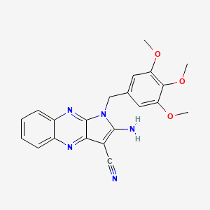 2-amino-1-(3,4,5-trimethoxybenzyl)-1H-pyrrolo[2,3-b]quinoxaline-3-carbonitrile