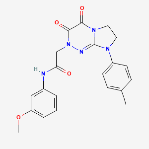 2-(3,4-dioxo-8-(p-tolyl)-3,4,7,8-tetrahydroimidazo[2,1-c][1,2,4]triazin-2(6H)-yl)-N-(3-methoxyphenyl)acetamide