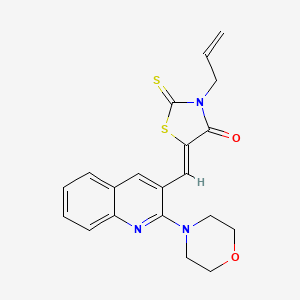 (Z)-3-allyl-5-((2-morpholinoquinolin-3-yl)methylene)-2-thioxothiazolidin-4-one