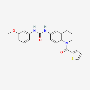 1-(3-Methoxyphenyl)-3-(1-(thiophene-2-carbonyl)-1,2,3,4-tetrahydroquinolin-6-yl)urea