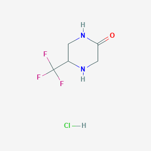 5-(Trifluoromethyl)piperazin-2-one;hydrochloride