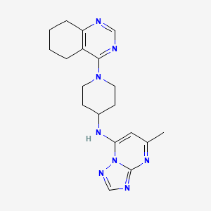 N-{5-methyl-[1,2,4]triazolo[1,5-a]pyrimidin-7-yl}-1-(5,6,7,8-tetrahydroquinazolin-4-yl)piperidin-4-amine