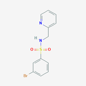 molecular formula C12H11BrN2O2S B263458 3-bromo-N-(2-pyridinylmethyl)benzenesulfonamide 