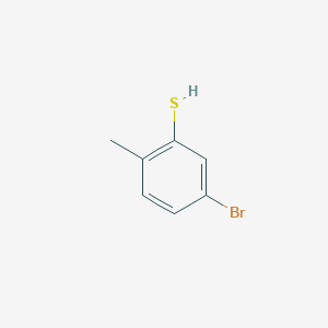 molecular formula C7H7BrS B2634582 5-Bromo-2-methylbenzenethiol CAS No. 69321-55-7