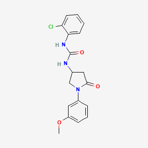 1-(2-Chlorophenyl)-3-[1-(3-methoxyphenyl)-5-oxopyrrolidin-3-yl]urea