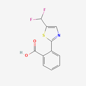 2-[5-(Difluoromethyl)-1,3-thiazol-2-yl]benzoic acid