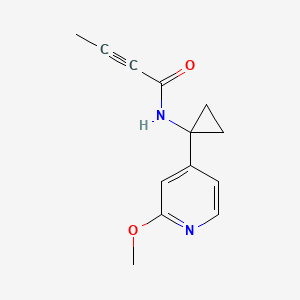 N-[1-(2-Methoxypyridin-4-yl)cyclopropyl]but-2-ynamide