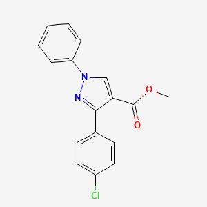 methyl 3-(4-chlorophenyl)-1-phenyl-1H-pyrazole-4-carboxylate