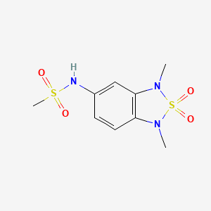 N-(1,3-dimethyl-2,2-dioxido-1,3-dihydrobenzo[c][1,2,5]thiadiazol-5-yl)methanesulfonamide