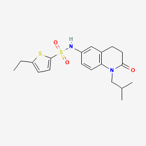 5-ethyl-N-(1-isobutyl-2-oxo-1,2,3,4-tetrahydroquinolin-6-yl)thiophene-2-sulfonamide