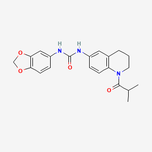 1-(Benzo[d][1,3]dioxol-5-yl)-3-(1-isobutyryl-1,2,3,4-tetrahydroquinolin-6-yl)urea