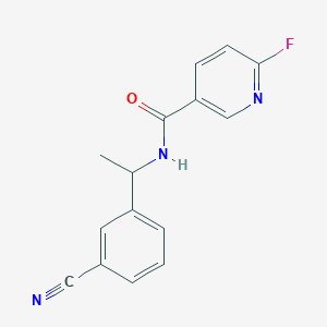 N-[1-(3-Cyanophenyl)ethyl]-6-fluoropyridine-3-carboxamide