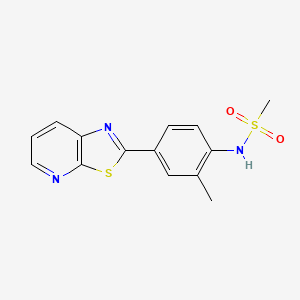 N-(2-methyl-4-(thiazolo[5,4-b]pyridin-2-yl)phenyl)methanesulfonamide