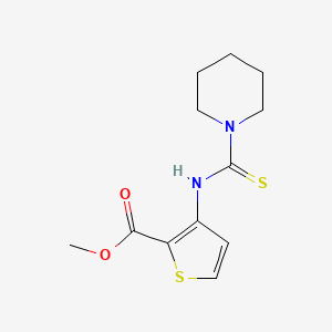 Methyl 3-[(piperidin-1-ylcarbonothioyl)amino]thiophene-2-carboxylate