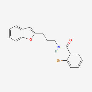N-(3-(benzofuran-2-yl)propyl)-2-bromobenzamide