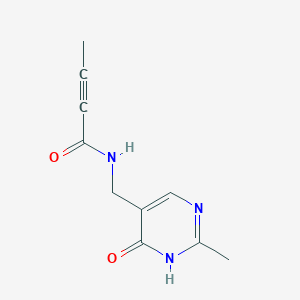 N-[(2-Methyl-6-oxo-1H-pyrimidin-5-yl)methyl]but-2-ynamide