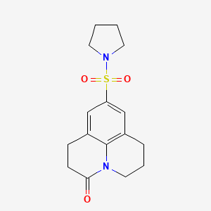 9-(pyrrolidin-1-ylsulfonyl)-1,2,6,7-tetrahydropyrido[3,2,1-ij]quinolin-3(5H)-one
