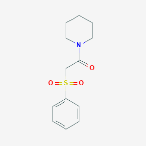 molecular formula C13H17NO3S B263470 2-(Phenylsulfonyl)-1-(piperidin-1-yl)ethanone 