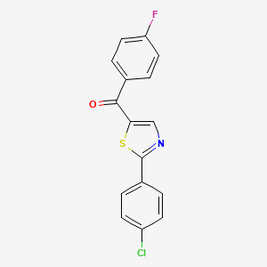 [2-(4-Chlorophenyl)-1,3-thiazol-5-yl](4-fluorophenyl)methanone