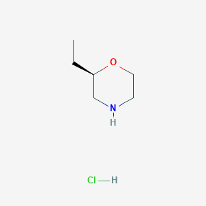 molecular formula C6H14ClNO B2634707 (R)-2-Ethylmorpholine hydrochloride CAS No. 1313019-05-4