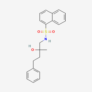 N-(2-hydroxy-2-methyl-4-phenylbutyl)naphthalene-1-sulfonamide
