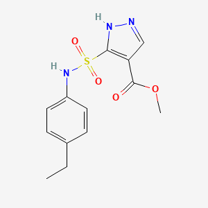 methyl 5-{[(4-ethylphenyl)amino]sulfonyl}-1H-pyrazole-4-carboxylate