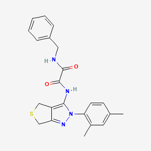 molecular formula C22H22N4O2S B2634718 N-benzyl-N'-[2-(2,4-dimethylphenyl)-4,6-dihydrothieno[3,4-c]pyrazol-3-yl]oxamide CAS No. 899993-87-4