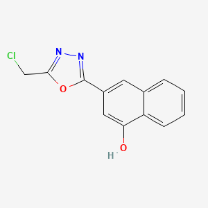 3-[5-(Chloromethyl)-1,3,4-oxadiazol-2-yl]naphthalen-1-ol