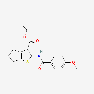 ethyl 2-(4-ethoxybenzamido)-5,6-dihydro-4H-cyclopenta[b]thiophene-3-carboxylate
