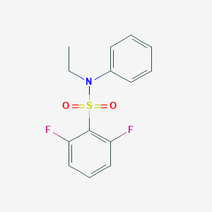 molecular formula C14H13F2NO2S B263475 N-ethyl-2,6-difluoro-N-phenylbenzenesulfonamide 