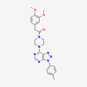 2-(3,4-dimethoxyphenyl)-1-(4-(3-(p-tolyl)-3H-[1,2,3]triazolo[4,5-d]pyrimidin-7-yl)piperazin-1-yl)ethanone