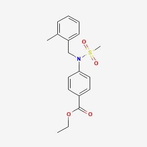 Ethyl 4-[(2-methylbenzyl)(methylsulfonyl)amino]benzoate