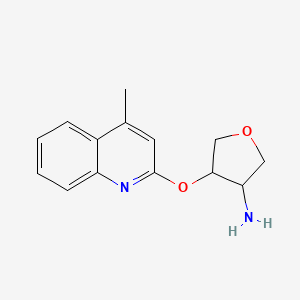 4-[(4-Methylquinolin-2-yl)oxy]oxolan-3-amine