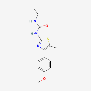 molecular formula C14H17N3O2S B2634778 1-Ethyl-3-(4-(4-methoxyphenyl)-5-methylthiazol-2-yl)urea CAS No. 1207006-04-9