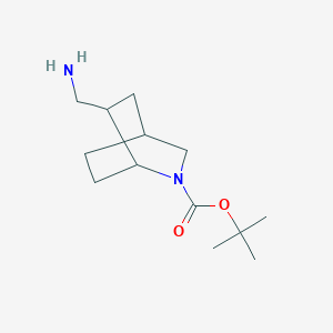 molecular formula C13H24N2O2 B2634783 Tert-butyl 6-(aminomethyl)-2-azabicyclo[2.2.2]octane-2-carboxylate CAS No. 1099570-34-9