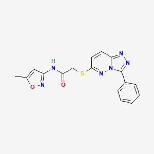 N-(5-methylisoxazol-3-yl)-2-[(3-phenyl[1,2,4]triazolo[4,3-b]pyridazin-6-yl)thio]acetamide