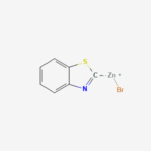 molecular formula C7H4BrNSZn B2634796 2-Benzothiazolylzinc bromide CAS No. 1618666-29-7