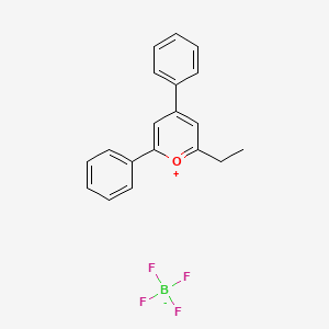 molecular formula C19H17BF4O B2634813 2-Ethyl-4,6-diphenylpyrylium tetrafluoroborate CAS No. 1911-90-6