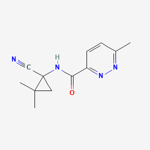 N-(1-Cyano-2,2-dimethylcyclopropyl)-6-methylpyridazine-3-carboxamide