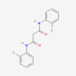 N,N'-bis(2-fluorophenyl)propanediamide