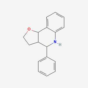 molecular formula C17H17NO B2634826 4-Phenyl-2,3,3a,4,5,9b-hexahydrofuro[3,2-c]quinoline CAS No. 745787-25-1