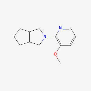 molecular formula C13H18N2O B2634840 2-(3-Methoxypyridin-2-yl)-3,3a,4,5,6,6a-hexahydro-1H-cyclopenta[c]pyrrole CAS No. 2415465-91-5