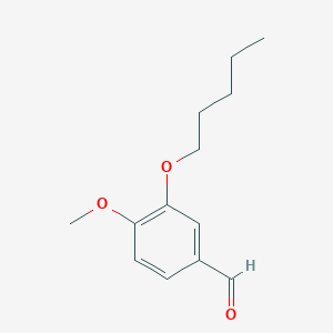 molecular formula C13H18O3 B2634841 4-甲氧基-3-(戊氧基)苯甲醛 CAS No. 118791-48-3