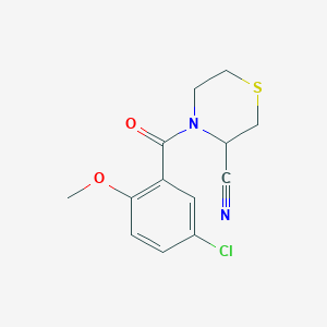 4-(5-Chloro-2-methoxybenzoyl)thiomorpholine-3-carbonitrile