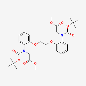 molecular formula C30H40N2O10 B2634863 Dimethyl 2,2'-(((ethane-1,2-diylbis(oxy))bis(2,1-phenylene))bis((tert-butoxycarbonyl)azanediyl))diacetate CAS No. 2102411-62-9